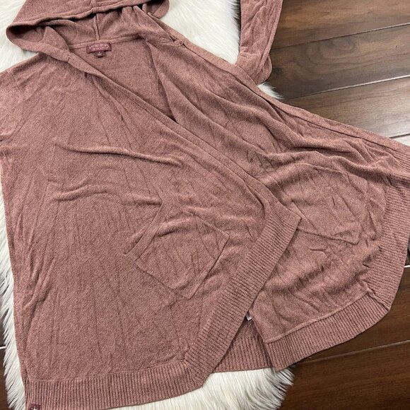Barefoot Dreams Size Small CozyChic Ultra Lite Seashore Hooded Cardigan Sweater - Picture 6 of 10